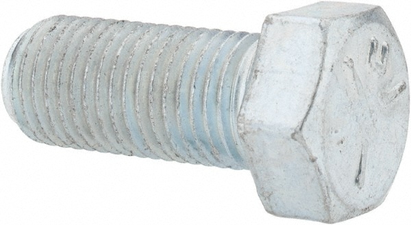 Made in USA 30254 Hex Head Cap Screw: 7/16-20 x 1", Grade 5 Steel, Zinc-Plated Image