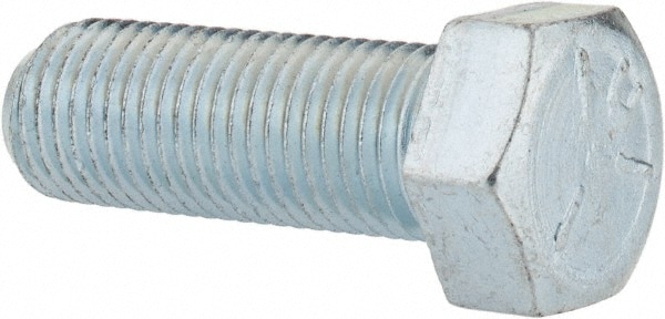 Made in USA MSC30255 Hex Head Cap Screw: 7/16-20 x 1-1/4", Grade 5 Steel, Zinc-Plated Image