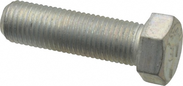 Made in USA MSC30256 Hex Head Cap Screw: 7/16-20 x 1-1/2", Grade 5 Steel, Zinc-Plated Image