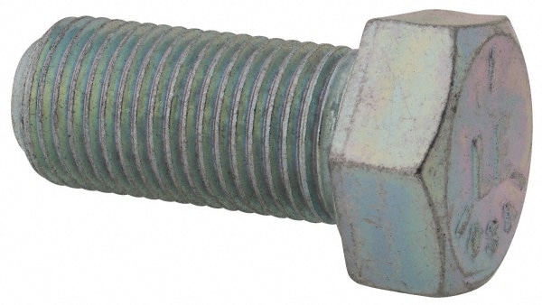 Made in USA 30305 Hex Head Cap Screw: 9/16-18 x 1-1/4", Grade 5 Steel, Zinc-Plated Image