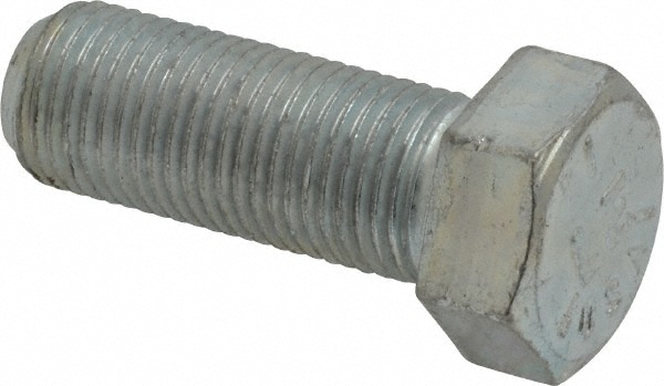 Made in USA 30306 Hex Head Cap Screw: 9/16-18 x 1-1/2", Grade 5 Steel, Zinc-Plated Image