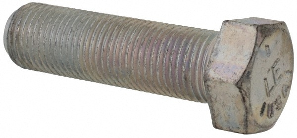 Made in USA 30308 Hex Head Cap Screw: 9/16-18 x 2", Grade 5 Steel, Zinc-Plated Image