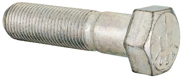 Made in USA MSC30309 Hex Head Cap Screw: 9/16-18 x 2-1/4", Grade 5 Steel, Zinc-Plated Image