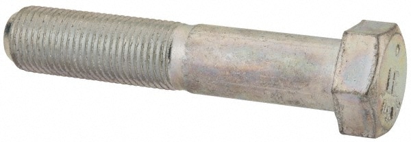 Made in USA MSC30312 Hex Head Cap Screw: 9/16-18 x 3", Grade 5 Steel, Zinc-Plated Image