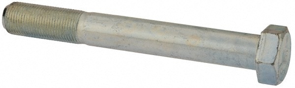 Hex Head Cap Screw: 3/4-16 x 6", Grade 5 Steel, Zinc-Plated