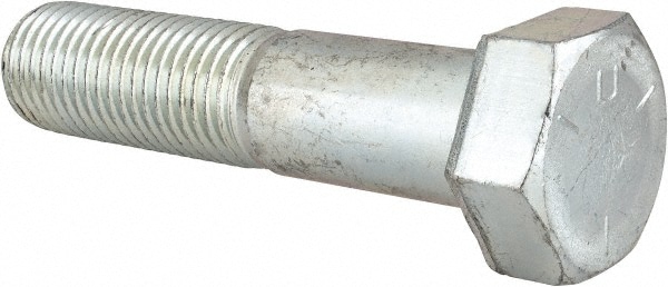 Made in USA MSC67432161-1 Hex Head Cap Screw: 1-1/4 - 7 x 5-1/2", Grade 5 Steel, Zinc-Plated Image