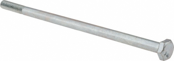 Value Collection 403048PR Hex Head Cap Screw: 1/4-20 x 5-1/2", Grade 2 Steel, Zinc-Plated Image