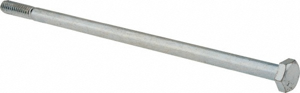 Value Collection 403050PR Hex Head Cap Screw: 1/4-20 x 6", Grade 2 Steel, Zinc-Plated Image