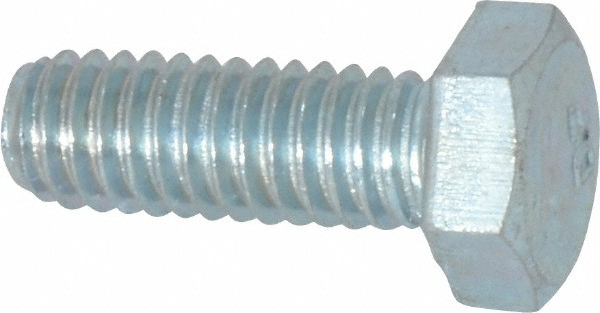 Value Collection 403058PR Hex Head Cap Screw: 5/16-18 x 7/8", Grade 2 Steel, Zinc-Plated Image
