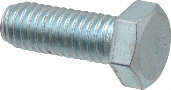 Value Collection 403102PR Hex Head Cap Screw: 3/8-16 x 1", Grade 2 Steel, Zinc-Plated Image