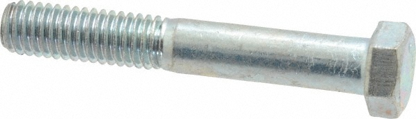 Value Collection 403118PR Hex Head Cap Screw: 3/8-16 x 2-1/2", Grade 2 Steel, Zinc-Plated Image