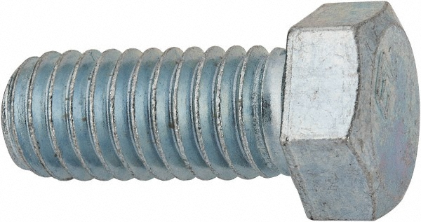 Value Collection 403144PR Hex Head Cap Screw: 7/16-14 x 1", Grade 2 Steel, Zinc-Plated Image