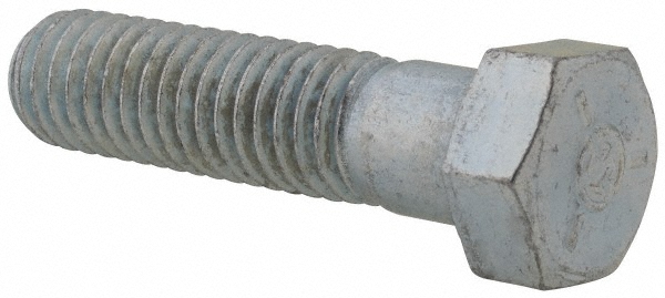 Value Collection 403150PR Hex Head Cap Screw: 7/16-14 x 1-3/4", Grade 2 Steel, Zinc-Plated Image