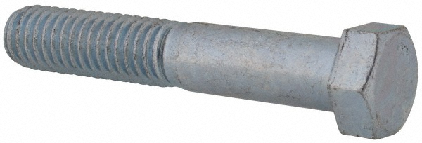 Value Collection 403154PR Hex Head Cap Screw: 7/16-14 x 2-1/2", Grade 2 Steel, Zinc-Plated Image