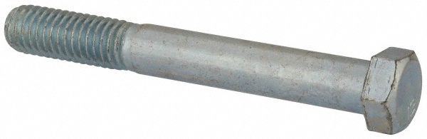 Value Collection 403162PR Hex Head Cap Screw: 7/16-14 x 3-1/2", Grade 2 Steel, Zinc-Plated Image