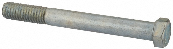 Value Collection 403166PR Hex Head Cap Screw: 7/16-14 x 4", Grade 2 Steel, Zinc-Plated Image