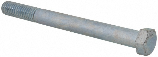 Value Collection 403168PR Hex Head Cap Screw: 7/16-14 x 4-1/2", Grade 2 Steel, Zinc-Plated Image