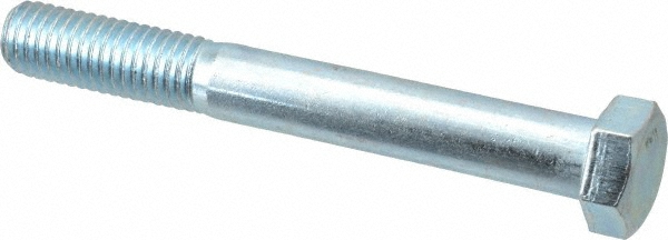 Value Collection 403204PR Hex Head Cap Screw: 1/2-13 x 4", Grade 2 Steel, Zinc-Plated Image