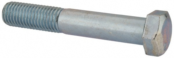 Hex Head Cap Screw: 3/4-10 x 4-1/2", Grade 2 Steel, Zinc-Plated