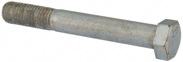 Hex Head Cap Screw: 3/4-10 x 5-1/2", Grade 2 Steel, Zinc-Plated