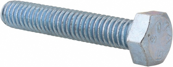 Value Collection LCFT0310175CZ Hex Head Cap Screw: 5/16-18 x 1-3/4", Grade 2 Steel, Zinc-Plated Image