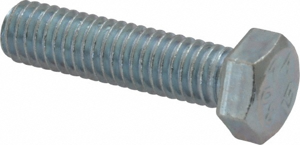 Value Collection LCFT0380150CZ Hex Head Cap Screw: 3/8-16 x 1-1/2", Grade 2 Steel, Zinc-Plated Image