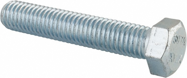 Value Collection 500180PS Hex Head Cap Screw: 1/2-13 x 2-3/4", Grade 2 Steel, Zinc-Plated Image