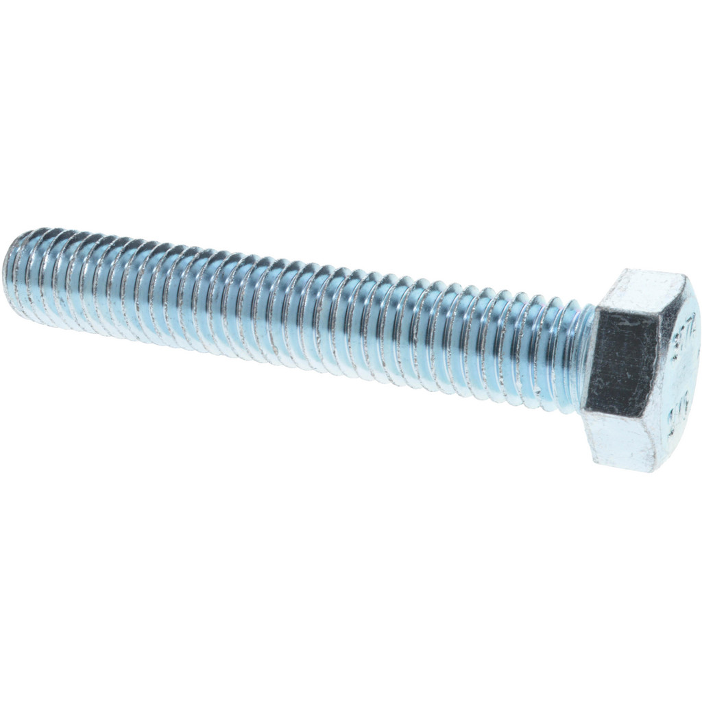 Value Collection Hex Head Cap Screw: 1/2-13, 3" Length Under Head, Grade 2 Steel, Zinc Finish - Fully Threaded, 3/4" Hex | 25-Pack | Part #R50000161