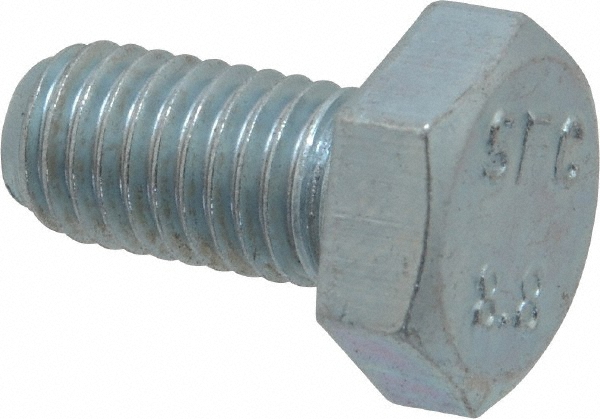 Value Collection 815064PR Hex Head Cap Screw: M10 x 1.50 x 20 mm, Grade 8.8 Steel, Zinc-Plated Image