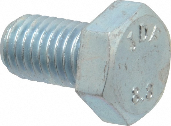 Value Collection 815109PR Hex Head Cap Screw: M12 x 1.75 x 20 mm, Grade 8.8 Steel, Zinc-Plated Image
