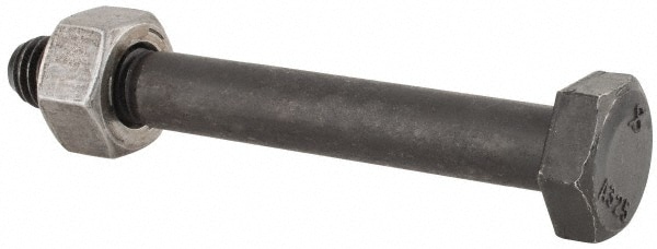 Hex Head Bolt: 1/2-13, 4" Length Under Head, Steel, Grade A325