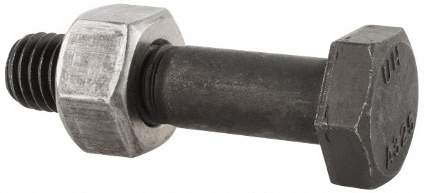 Hex Head Bolt: 5/8-11, 2-3/4" Length Under Head, Steel, Grade A325