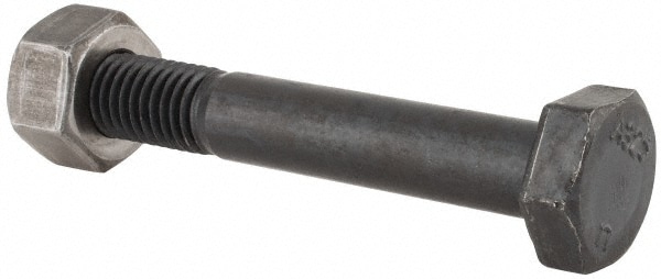 Hex Head Bolt: 5/8-11, 4" Length Under Head, Steel, Grade A325