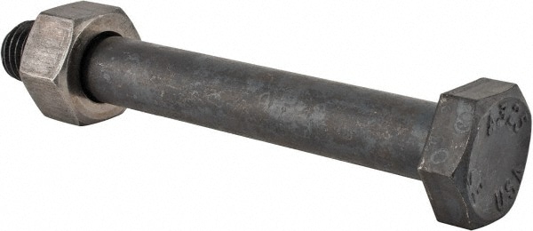 Hex Head Bolt: 3/4-10, 6" Length Under Head, Steel, Grade A325