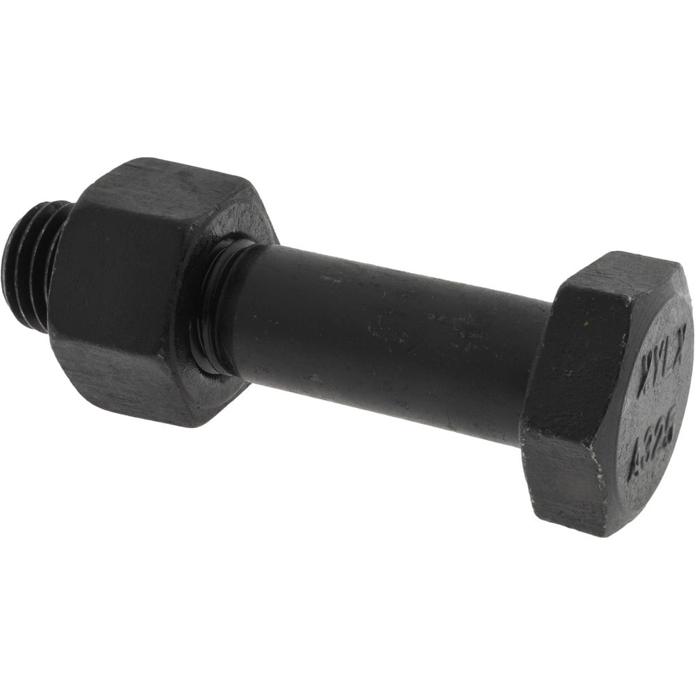 Hex Head Bolt: 7/8-9, 3-3/4" Length Under Head, Steel, Grade A325