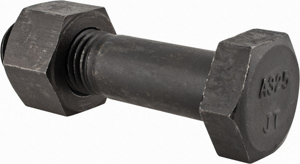 Hex Head Bolt: 1-1/8-7, 5" Length Under Head, Steel, Grade A325