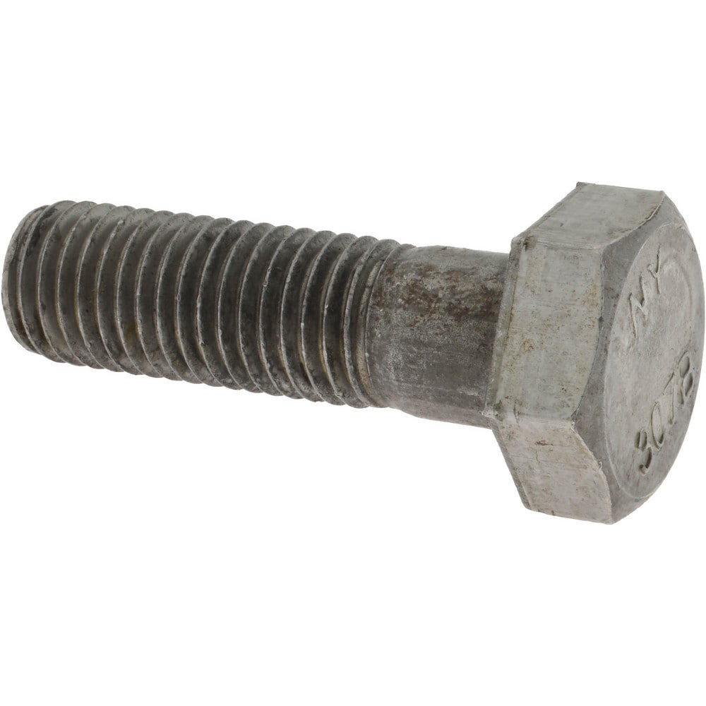 Hex Head Bolt: 3/4-10, 2-1/2" Length Under Head, Steel, Grade A307