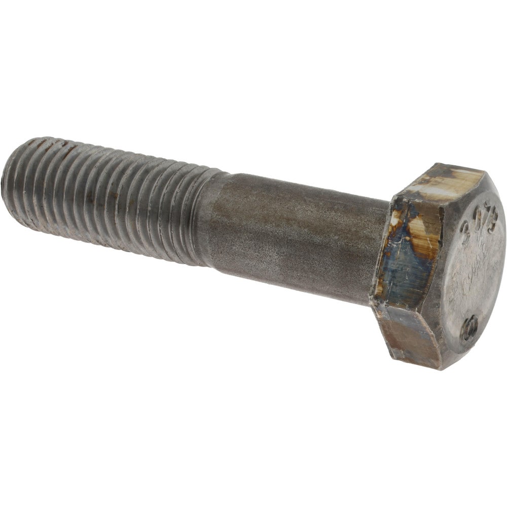 Hex Head Bolt: 1-8, 4-1/2" Length Under Head, Steel, Grade A307