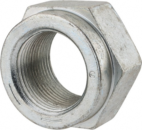 Value Collection SCLN138FC Hex Lock Nut: Distorted Thread, 1-3/8-12, Grade C Steel, Cadmium Clear-Plated Image