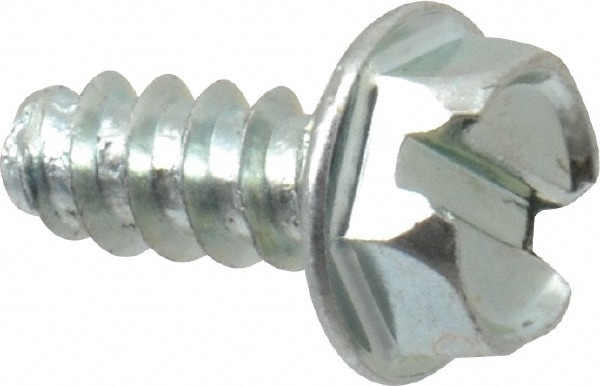 Value Collection HWTB0080038CZ Sheet Metal Screw: #8, Hex Washer Head, Slotted Image