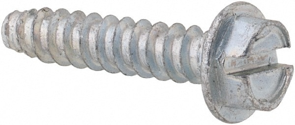 Value Collection HWTB0080075CZ Sheet Metal Screw: #8, Hex Washer Head, Slotted Image