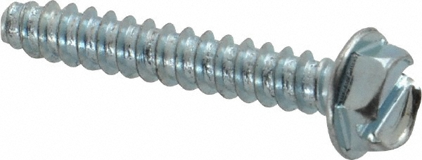 Value Collection HWTB0080100CZ Sheet Metal Screw: #8, Hex Washer Head, Slotted Image