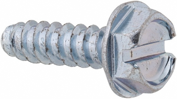 Value Collection HWTB0100063CZ Sheet Metal Screw: #10, Hex Washer Head, Slotted Image