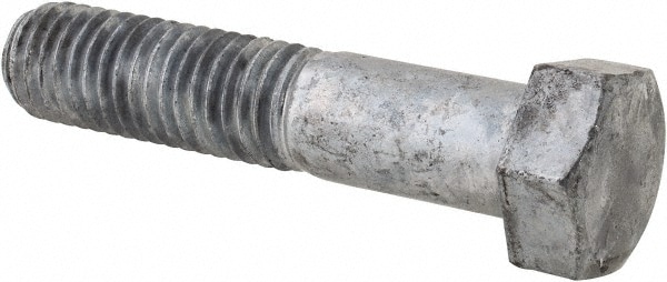 Hex Head Bolt: 5/8-11, 3" Length Under Head, Steel, Grade 2