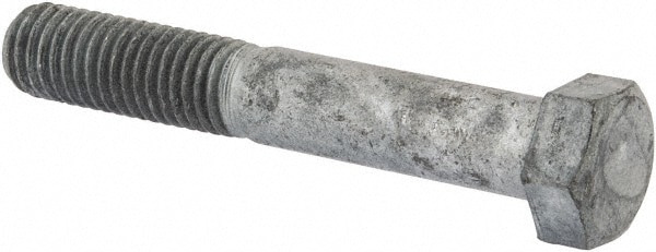 Hex Head Bolt: 5/8-11, 4" Length Under Head, Steel, Grade 2