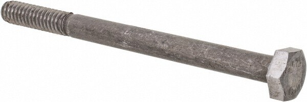 Hex Head Bolt: 1/4-20, 3-1/4" Length Under Head, Steel, Grade 2
