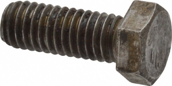 Value Collection 402092PR Hex Head Cap Screw: 3/8-16 x 1", Grade 2 Steel, Uncoated Image