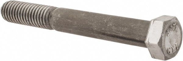 Value Collection LCSA0440350CP Hex Head Bolt: 7/16-14, 3-1/2" Length Under Head, Steel, Grade 2 Image