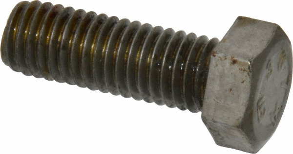 Value Collection LCSA0500150CP Hex Head Bolt: 1/2-13, 1-1/2" Length Under Head, Steel, Grade 2 Image