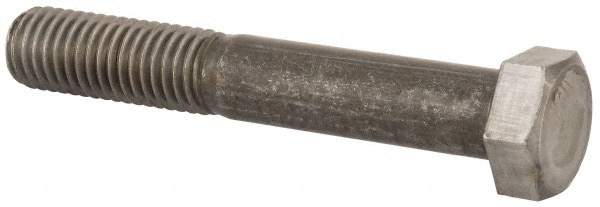 Hex Head Cap Screw: 5/8-11 x 4", Grade 2 Steel, Uncoated